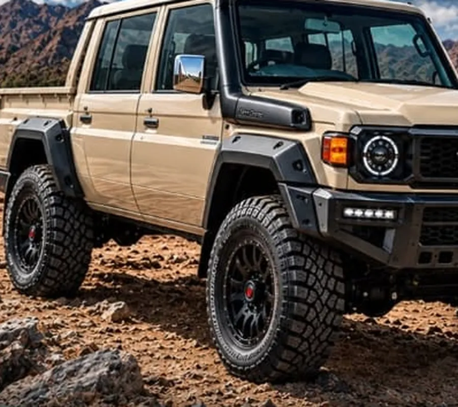 Land Cruiser 70 with the TTX LC79 conversion body kit